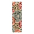 thumbnail image 6 of Unique Loom Outdoor Modern Collection Area Rug - Spark (2' 7" x 9' Runner Beige/Burgundy), 6 of 11