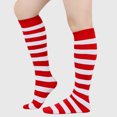 thumbnail image 2 of adviicd Bas de Compression pour Femmes, Soutien Gradué, Bas Jusqu'aux Genoux pour le Voyage, Bas Jusqu'aux Genoux Athlétiques pour Femmes (Rouge Melon D\'eau, Taille Unique), 2 of 3