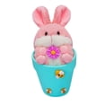 thumbnail image 4 of Conejo de Pascua, adornos de peluche, muñeco de conejo de peluche Azul, 4 of 9