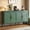 Forest Green, variant on Buffet Cabinet with Storage, 59" Vintage Sideboard with Adjustable Shelves, Mid Century Modern Painted Credenza Coffee Bar for Kitchen, Dining Room, Entryway, Living Room, Satin Black