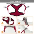 thumbnail image 5 of Reflective Dog Harness with D-ring Comfortable Breathable Chest Strap with Quick Release Buckle for Outdoor Walking, 5 of 8