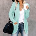 thumbnail image 4 of HIBRO Womens Open Front Cardigan Long Sleeve Knitted Soft Sweater Loose Lightweight Slouchy Coat Outwear, 4 of 7