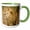 Green/White, variant on 3drose, Africa. Tanzania. Male Lion at Ngorongoro Crater.-af45 Rbe0190 - Ralph H. Bendjebar, 11oz Two-tone Green Mug