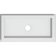 thumbnail image 4 of Rectangle Architectural Grade PVC Contemporary Ceiling Medallion 16"W x 8"H x 2"ID x 5 1/2"C - Two Piece, 4 of 5