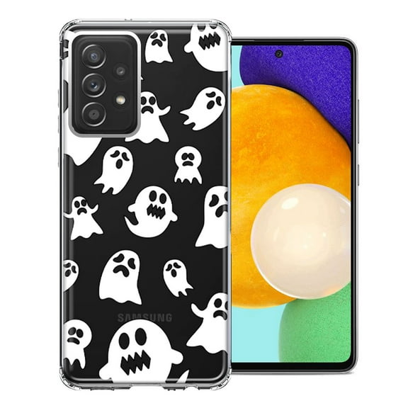 MUNDAZE For Samsung Galaxy A72 Halloween Spooky Ghost Design Double Layer Phone Case Cover
