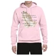 thumbnail image 2 of Wild Bobby, Praying Hands God Grant me the Serenity Courage Wisdom, Inspirational/Christian, Unisex Graphic Hoodie Sweatshirt, Light Pink, Small, 2 of 3