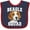 Navy and Red, variant on Inktastic Dog Beagle Squad Boys or Girls Baby Bib
