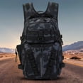 thumbnail image 4 of Mochila De Pesca Mochila de pesca Mochila de hombro para acampar de gran capacidad (camuflaje negro) Ehuebsd Para Estrenar, 4 of 6