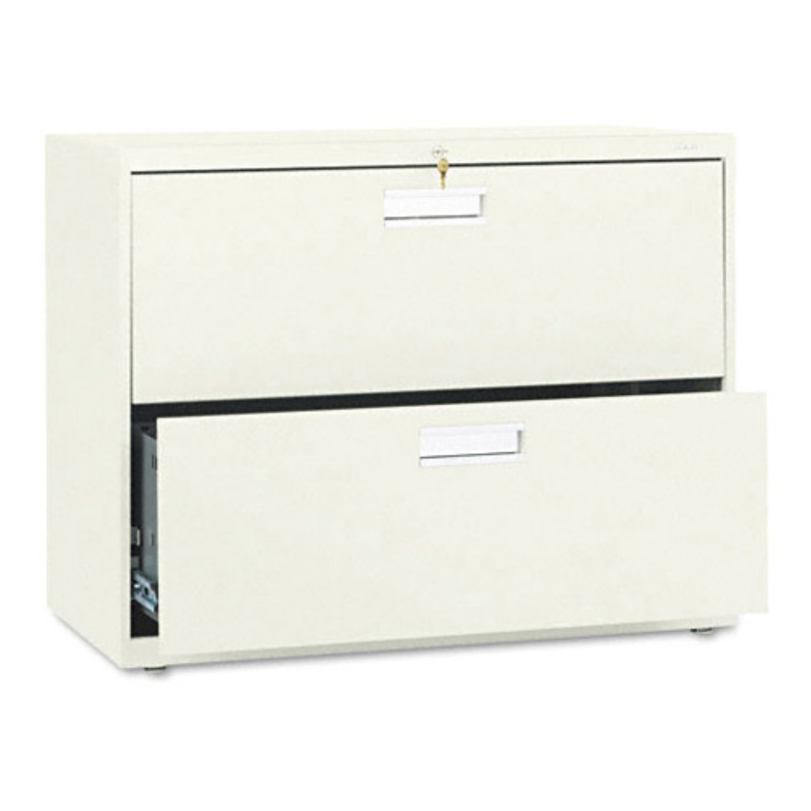 HON 2 Drawers Lateral Lockable Filing Cabinet, Putty - image 2 of 2