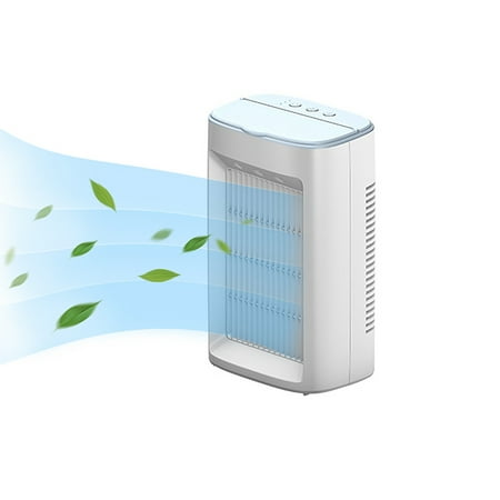 

Portable Air Conditioning Fan Personal Evaporative Air Cooler Rechargeable Humidifier 7 Color Lights 3 Speed and 3 Spray Modes