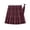 00-Red3116, variant on WOYY Plaid Pleated School Skirt for Girls Preppy Uniform Skirt with Built-In Shorts, Black, Sizes 9-18