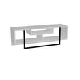 thumbnail image 3 of Asal 47" Modern Metal Wood TV Stand for 55 inch TV White & Black, 3 of 4