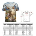thumbnail image 2 of Farmhouse Highland Cow Funny Cattle And Flower Women's T-Shirt Short Sleeve T Shirts Tops Tee Ladies Loose T, 2 of 6