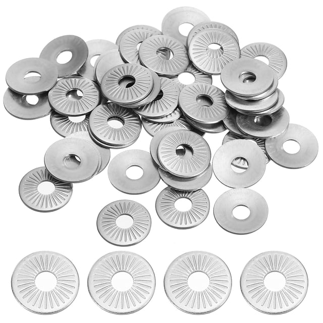 Rondelles Plates en Acier Inoxydable 304 M3x10mm Belleville Ressort Disque Rondelle Joint Métrique Conique 50 Pack