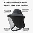 thumbnail image 4 of Fisherman Hat Fishing Hat Sun Protection Hat Outdoor Activities Hat Mosquito Protection Fishing Hat, 4 of 8