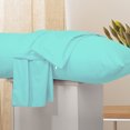thumbnail image 4 of PiccoCasa Egyptian Cotton Body Pillow Case Zippered Long Pillow Cover 1 Pc King Cyan 20" x 60", 4 of 7