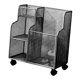 thumbnail image 2 of Estante de almacenamiento con ruedas para esterilla de yoga, organizador de suministros para mancuernas, hogar Negro, 2 of 8