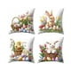 thumbnail image 2 of CaiYueKe 4 Pcs Easter Throw Pillow Covers Decorative Cushion Sofa Couch Pillowcases Home Decor Spring Holiday Farmhouse Decorations Accent Pillows Living Room Bedroom, 2 of 6