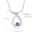 thumbnail image 2 of Twisted Teardrop with Crystal Pendent for Ashes and Chain Cremation Jewelry for Ashes Holder Necklace for Ashes of Loved One Memorial Jewelry for Woman, 2 of 6