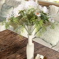 thumbnail image 6 of SLYNSHome Artificial Silk Flowers for Vase Decor,Vintage Fake Floral Bouquets for Wedding Bridal Centerpiece Arrangement Home Décor - White, 6 of 8
