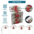 thumbnail image 6 of Christmas Poinsettia Table Runner 60 Inches Long Farmhouse Dress Scarves, Xmas Cardinal Pine Cone Branches Dining Tablerunner for Coffee Table/Kitchen Island/Party Décor, 13" x 60", 6 of 8