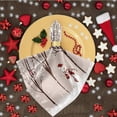 thumbnail image 3 of GZHJMY Winter Dressed Snowman Bird Tree House Cloth Napkins, Set of 1 20 x 20 Inch Soft Polyester Dinner Napkin for Family, Restaurant, Parties, Holiday Dinner, 3 of 5