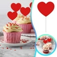 thumbnail image 6 of 12 PCS Heart Cupcake Toppers - 2.36 Inch Red Sweet Love Theme Cupcake Picks for Wedding, Birthday & Valentine's Day Party Decorations, 6 of 7