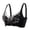 Black, variant on Fsqjgq Floral Lace Wireless Bras for Women Sexy Gathering Non Steel Ring Push Up Bra Full Coverage Posture Back Bralettes Plus Size Comfort Underwear 38