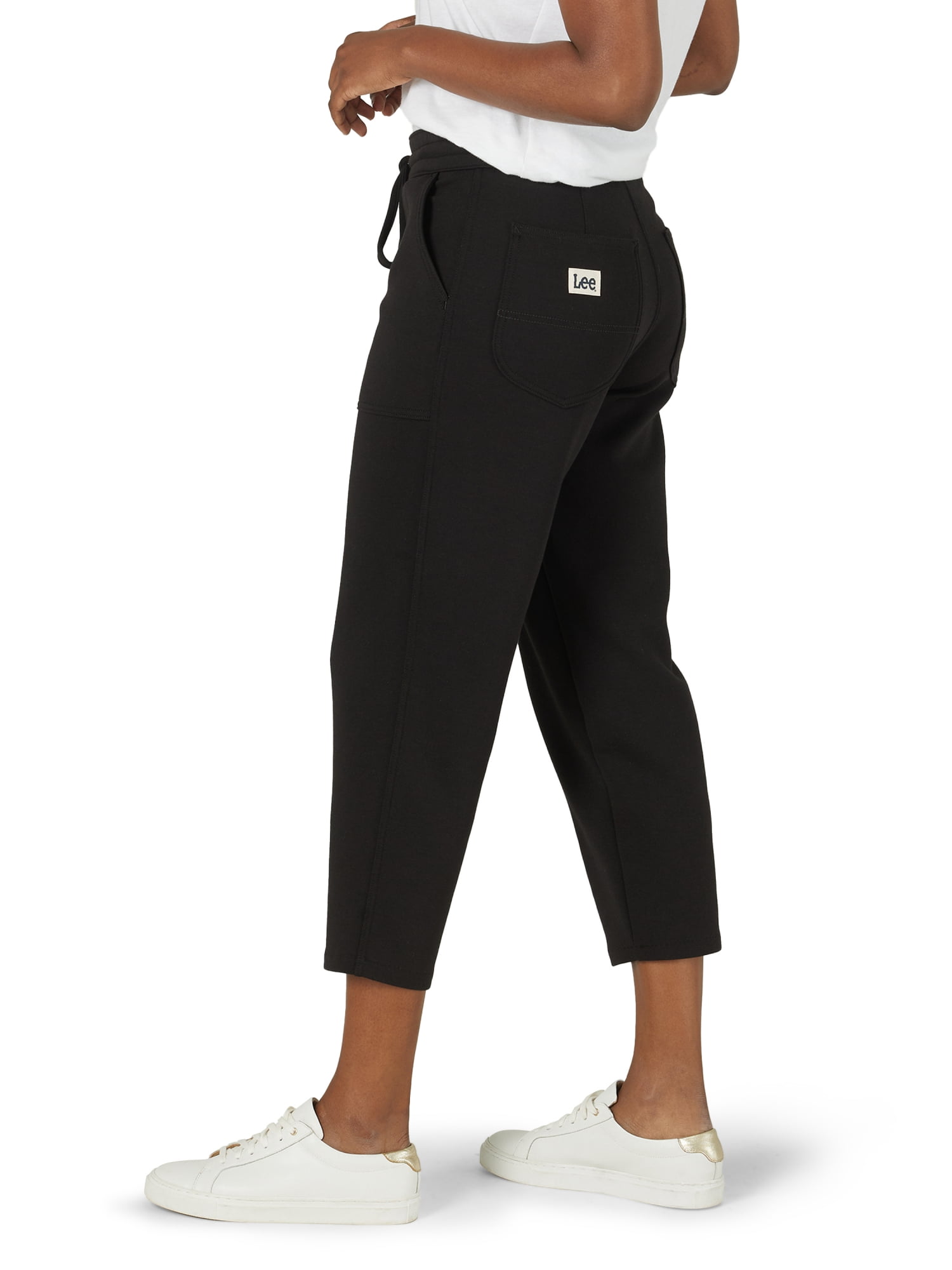 Lee Women's Relaxed Fit Tapered Ankle Crop Sweatpants