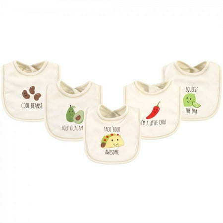UPC: 0660168665109 | Touched by Nature Baby Organic Cotton Bibs 5pk  Taco  One Size