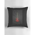 Red Electric Guitar Iphone Case Throw Pillow Covers Cases Cushion Cover