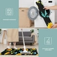 thumbnail image 6 of Black Colorful Flower Leaf Sunflower Pattern Kitchen Rugs Sets Of 3,Kitchen Runner Rugs Non Skid Washable,Decorative Kitchen Floor Mats for Kitchen,Sink,Laundry,17"x30"+ 17"x47" + 17"x59", 6 of 6