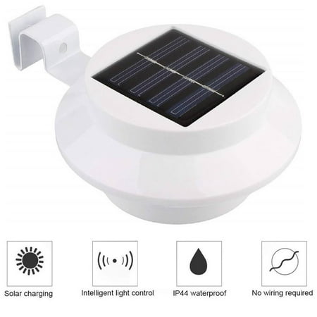 Outdoor Solar Gutter Lights Waterproof Fence Post Wall Outdoor Solar Gutter Lights Waterproof Fence Post Wall Mount Decorative Deck Lighting Landscape