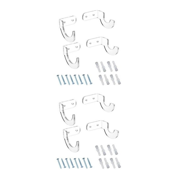 Yuarrent 2 pares de bate de béisbol soporte montado en la pared bates de softbol estante de almacenamiento tienda de dormitorio suministros de soporte Claro 2piezas Yuarrent CBP213475