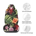thumbnail image 3 of Lsque Watercolor Tropical Flowers Pattern Car Seat Covers for Front Seats , Waterproof Seat Covers for Cars, Sporty Front Seat Covers,Car Seat Cover Protector Front Seats, 3 of 5