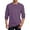 Purple, variant on DODADAWANJ Striped Shirt Men Casual Long Sleeve T Shirts Big and Tall Round Neck Fall Shirt Solid Color Classic Tops for Men Green XL
