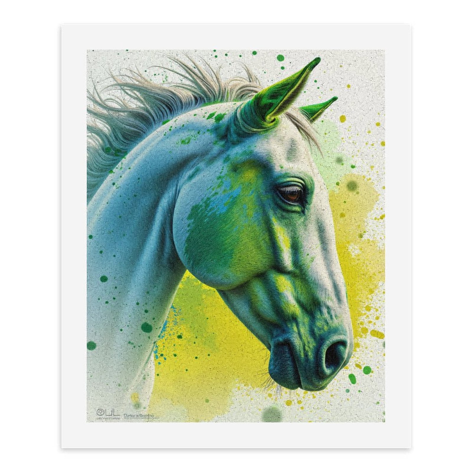 Paint By Numbers Kit for Adults Beginner - DIY White Horse Vibrant Colors Art Canvas Painting Kits for Adults, Frameless Paint By Number for Adults for Home Wall Decor 16x20 Inch