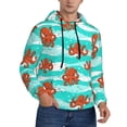 thumbnail image 2 of Wukai Octopuses Print Men Hoodies Fleece Sweatshirts Long Sleeve Sweaters Pullover Fall Outfits Winter Clothes-Large, 2 of 7