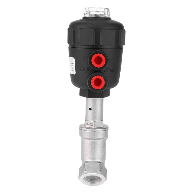 Air Actuated Angle Valve, Commutation Angle Valve, 360 Rotated Stainless Steel For Rubber Machinery Dyeing 3/4in DN20