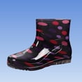 thumbnail image 7 of Tqyyweavej Women's Short Rain Boots Waterproof Non-Slip Versatile PVC Rainboots Lightweight Fashion Outdoor Garden Shoes for Farming Walking, 7 of 7