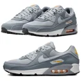 thumbnail image 1 of New NIKE Air Max 90 Men's classic Athletic Sneakers shoes gray orange all sizes, 1 of 6