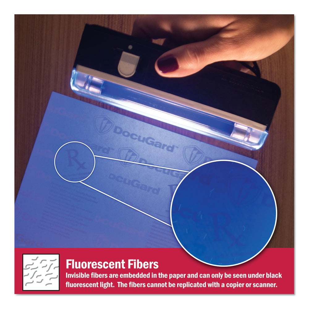 DocuGard 04543 8.5 in. x 11 in. Medical Security Papers - Blue (500/Ream)