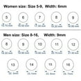 thumbnail image 4 of 7 PCS Rubber Wedding Bands Silicone Wedding Ring Silicone Finger Rings Stackable Ring Silicone Rings Man, 4 of 6