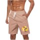 thumbnail image 1 of Pantalones Cortos Casuales para Hombre Imprimir con Bolsillos Pantalones de Playa de Cintura Elástica, Pantalones Cortos de Cintura Elástica para Hombre, 1 of 5