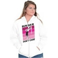 thumbnail image 4 of Bun Hair Don't Care Olive Oyl Popeye Zip Hoodie Sweatshirt Women Brisco Brands S, 4 of 6