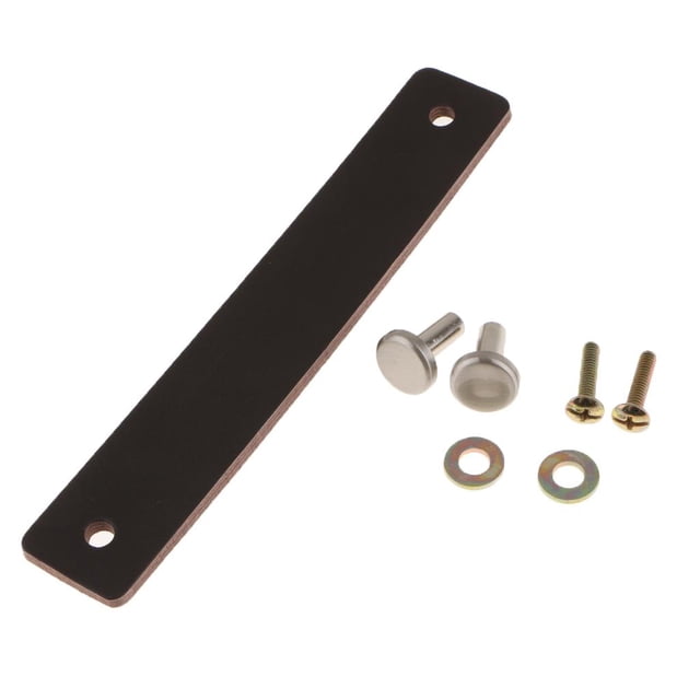 Perillas de cuero Perfecl para Muebles Cajones Tocador Marron oscuro 156x26 mm