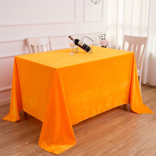 Gold Cloth Tablecloth Fabric Flannel Sign-in Tablecloth Stall Tablecloth Conference and Exhibition Flannel Tablecloth Thickened Tailstock