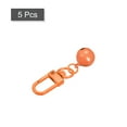 thumbnail image 3 of Uxcell 5 Pack Pet Bells, 13mm/0.51" Dia Orange Carbon Steel Bells with Clasps for DIY Crafts, 3 of 4