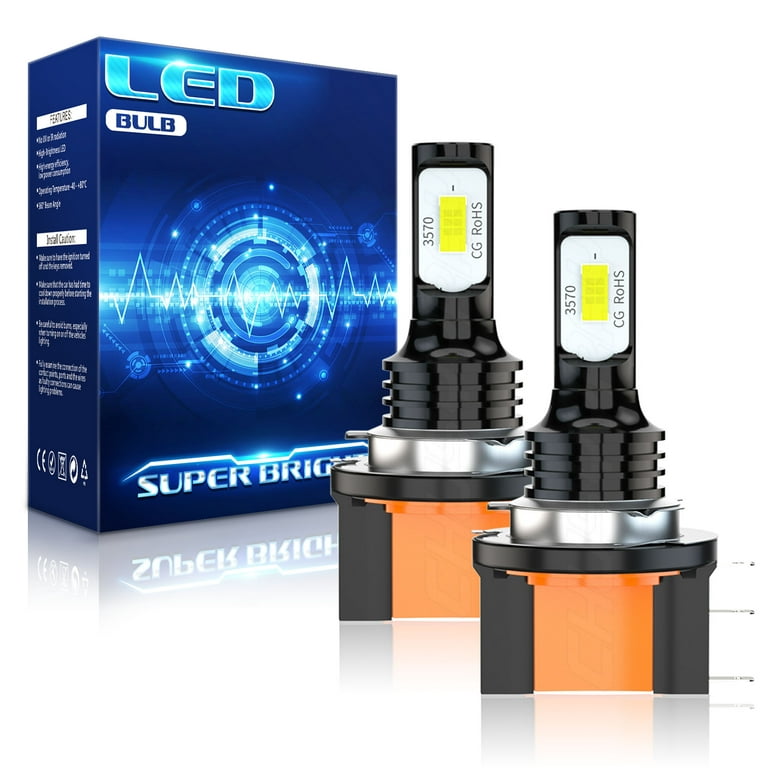 H15 LED Bulbs High Beam DRL Headlight Super Bright