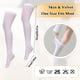 thumbnail image 4 of Calcetines deportivos Qarigey no tóxicos hasta la rodilla 4 pares Blanco, 4 of 6